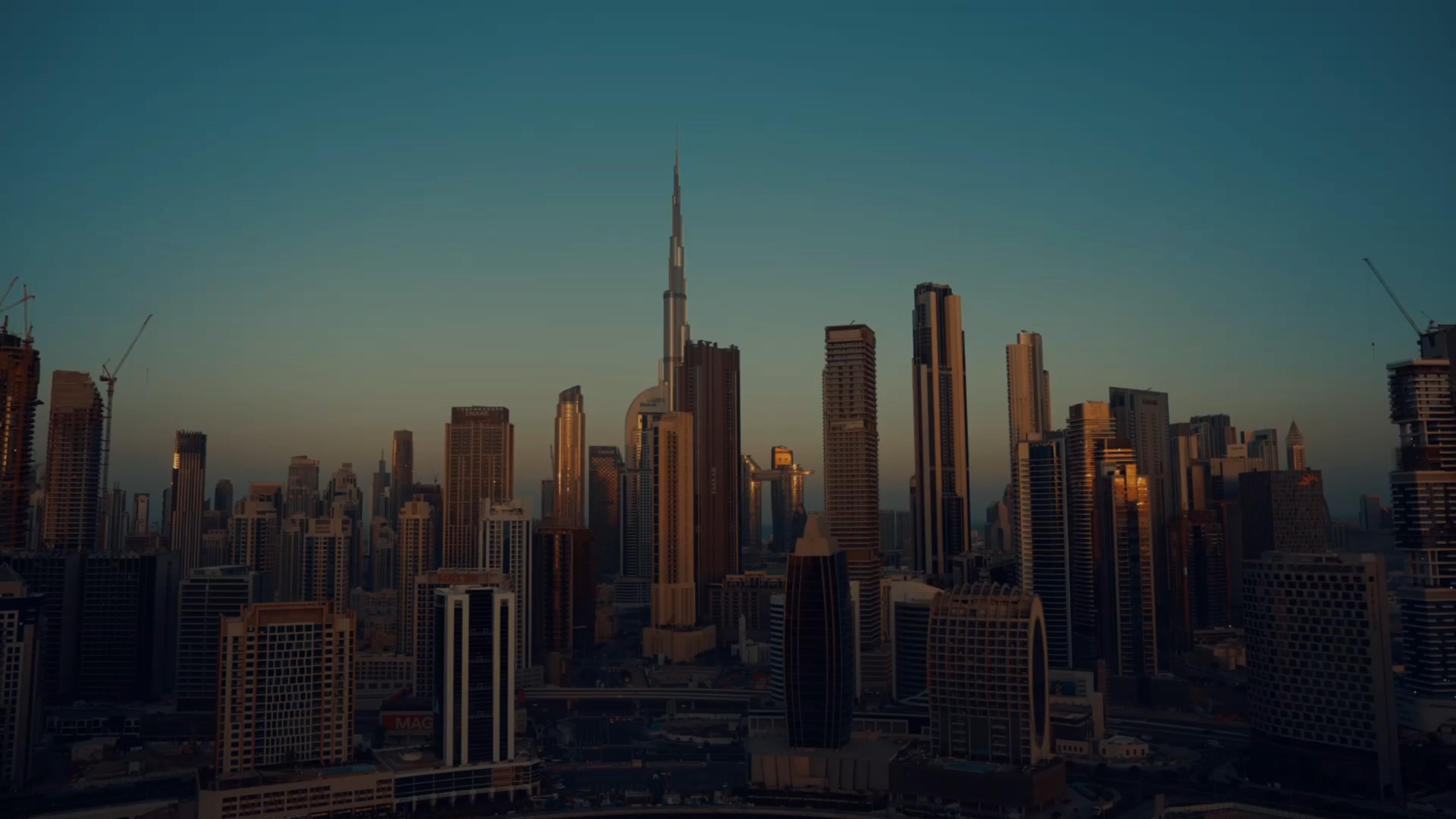 Dubai Marina at dusk